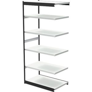 Stahlregal PROGRESS 2000, Regalfeld, ohne Rückwand, H 2250 x B 1000 x T 600 mm, Rahmen schwarz