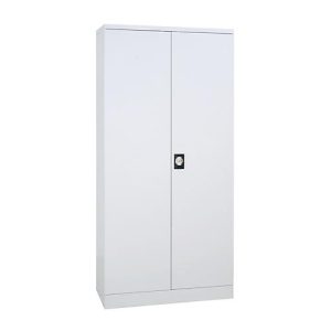 Stahlschrank, 4 Fachböden, 5 OH, H 1950 x B 920 x T 500 mm, weiß/weiß