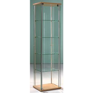 Stand-Präsentationsvitrine Forum I, B 430 x T 430 x H 1720 mm Stand-Präsentationsvitrine Forum I, B 430 x T 430 x H 1720 mm