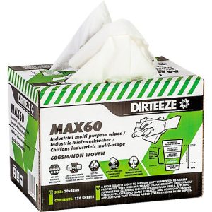 Standard-Vliestücher MAX60, 60 g/m², wiederverwendbar, L 300 x B 420 mm, 176 St. Standard-Vliestücher MAX60, 60 g/m², wiederverwendbar, L 300 x B 420 mm, 176 St.