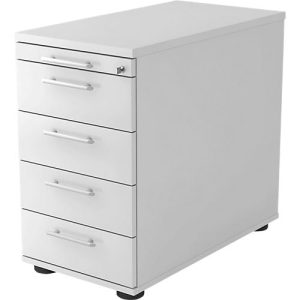 Standcontainer ULM, 4 Schübe, B 428 x T 800 x H 720-760 mm, lichtgrau Standcontainer ULM, 4 Schübe, B 428 x T 800 x H 720-760 mm, lichtgrau