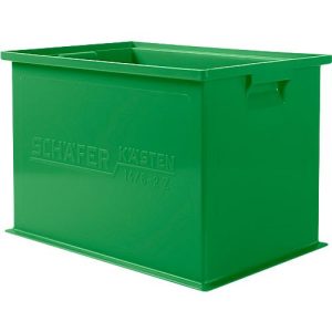 Stapelkasten Serie 14/6-2Z, aus Polypropylen, mit Griffmulde, Inhalt 33 L, grün