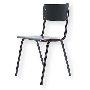 Stapelstuhl ZERO, stapelbar bis 4 Stück, Rundrohr-Fußgestell, B 380 x T 380 x H 460 mm, schwarz/schwarz, 2 Stück Stapelstuhl ZERO, stapelbar bis 4 Stück, Rundrohr-Fußgestell, B 380 x T 380 x H 460 mm, schwarz/schwarz, 2 Stück