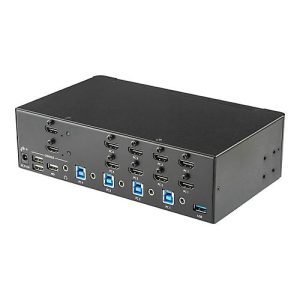 StarTech.com KVM Switch HDMI 4 Port – 4K 30 Hz – KVM Extender für HDMI – KVM HDMI Umschalter – KVM-/Audio-/USB-Switch – 4 Anschlüsse – an Rack montierbar StarTech.com KVM Switch HDMI 4 Port – 4K 30 Hz – KVM Extender für HDMI – KVM HDMI Umschalter – KVM-/Audio-/USB-Switch – 4 Anschlüsse – an Rack montierbar