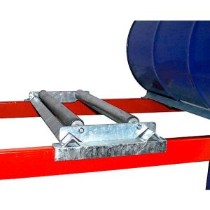 Steckbare Rollenauflage für Bauer Fassregale Typ Serie 3000, Stahl, für 1 x 60 l Fass Steckbare Rollenauflage für Bauer Fassregale Typ Serie 3000, Stahl, für 1 x 60 l Fass