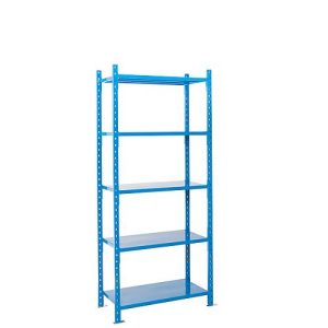 Steckregal-Grundfeld, m. 5 Stahlblechböden, B 1010 x T 800 x H 2500 mm