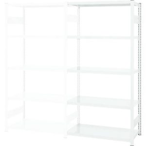 Steckregal ORDO Professional, Anbauregal, modular, 5 Fachböden, Fachlast 140 kg, Feldlast 1200 kg, B 1010 x T 535 x H 2000 mm, Stahl, verkehrsweiß RAL 9016 Steckregal ORDO Professional, Anbauregal, modular, 5 Fachböden, Fachlast 140 kg, Feldlast 1200 kg, B 1010 x T 535 x H 2000 mm, Stahl, verkehrsweiß RAL 9016