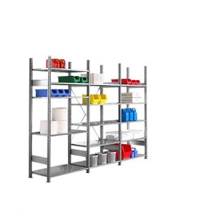 Steckregal R3000, B 3105 x H 2278 mm, 3 Regalfelder, 15 Böden höhenverstellbar, bis 100/1500 kg, 600 mm Tiefe