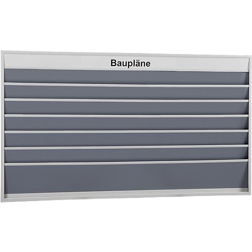 Stecktafel für Baupläne, 6 Schienen