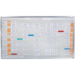Stecktafel Visiplan, Streifen, 31 Schienen + Starterkit GRATIS