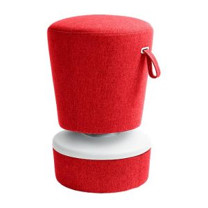 Steh-/Sitzhocker NICK, höhenverstellbar 570 – 900 mm, rot Steh-/Sitzhocker NICK, höhenverstellbar 570 – 900 mm, rot