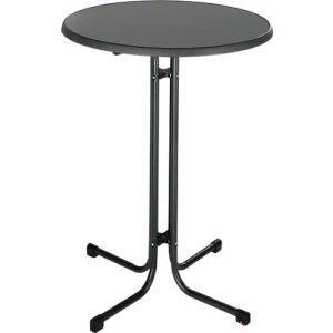 Stehtisch Quickstep ohne Sonnenschirmöffnung, desinfektionsmittelbeständig, Ø 700 mm, anthrazit
