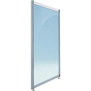 Stellwand gerade niedrig, Klarglas Stellwand gerade niedrig, Klarglas