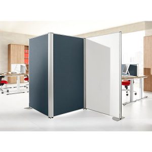 Stellwand Schallschutz System 40, Akustik- & Sichtschutz, B 1200 x H 1600 mm, grau Stellwand Schallschutz System 40, Akustik- & Sichtschutz, B 1200 x H 1600 mm, grau