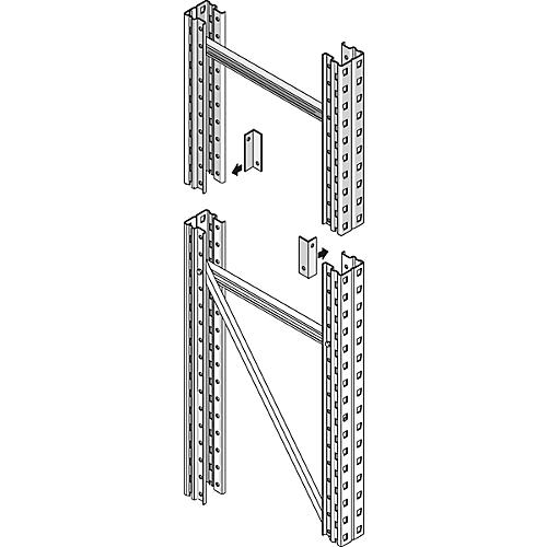 Stirnseitensicherung, f. Rahmentiefe 1100 mm, Stützenbreite 100 mm