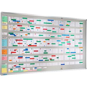 Streifen Stecktafel Visiplan, 940×1000 mm, 52 Schienen