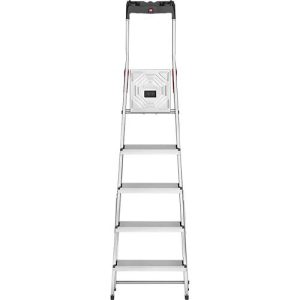 Stufen-Stehleiter Hailo L60 StandardLine, EN 131, mit Multifunktionsschale & Gelenkschutz, bis 150 kg, 5 Stufen Stufen-Stehleiter Hailo L60 StandardLine, EN 131, mit Multifunktionsschale & Gelenkschutz, bis 150 kg, 5 Stufen