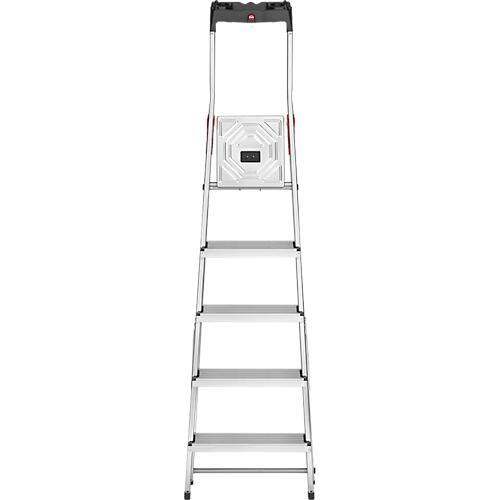 Stufen-Stehleiter Hailo L60 StandardLine, EN 131, mit Multifunktionsschale & Gelenkschutz, bis 150 kg, 5 Stufen