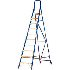 Stufenstehleiter Multicolor, einseitig besteigbar, 10 Stufen