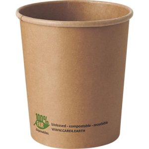 Suppenbecher Papstar pure, 940 ml, Ø 115 x 130 mm, 25 Stk., Frischfaser-Karton, kompostierbar, braun