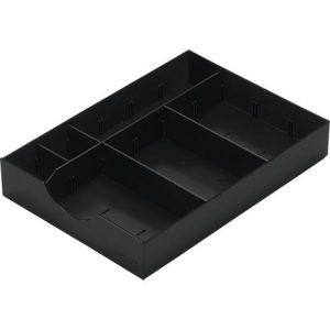 System-Schublade für Sortierstation Styro styrodoc, schwarz