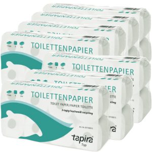 8 Rollen Toilettenpapier. 3-lagig. Supersoft