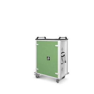Tabletwagen, USB-Ladeeinheit, für 32 Tablets bis B 33 x T 10 x H 22 mm, Ladefläche, abschließbar, RAL 7035/RAL 6011 Tabletwagen, USB-Ladeeinheit, für 32 Tablets bis B 33 x T 10 x H 22 mm, Ladefläche, abschließbar, RAL 7035/RAL 6011