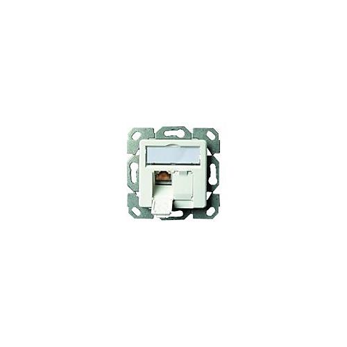 Telegärtner AMJ45 8/8 K UP/50 Cat.6A - Kabelkanal-Anschlussdose - CAT 6a - STP - RJ-45 X 2 - Alpine White