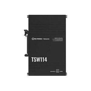 Teltonika TSW114 – Switch – unmanaged – 5 x 10/100/1000 – an DIN-Schiene montierbar, wandmontierbar – Passives PoE