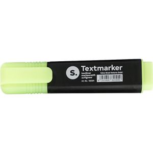Textmarker S. mit Keilspitze, lichtbeständig, schnell trocknend, gelb, 1 Stück Textmarker S. mit Keilspitze, lichtbeständig, schnell trocknend, gelb, 1 Stück