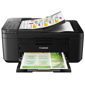 Tintenstrahl-Multifunktionsdrucker Canon PIXMA TR4650, 4-in-1, USB/WLAN, Auto-Duplex/Mobildruck, bis A4, schwarz