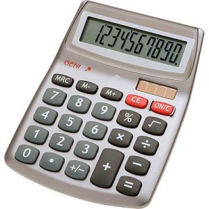 Tischrechner Genie 540, mit 10-stelligem Display, Solar- & Batteriebetrieb Tischrechner Genie 540, mit 10-stelligem Display, Solar- & Batteriebetrieb