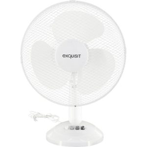 Tischventilator exquisit VT 34062 we, Leistung 35 W, 3 Leistungsstufen, oszillierend, neigbar, mit Tragegriff, Rotor Ø 300 mm, weiß Tischventilator exquisit VT 34062 we, Leistung 35 W, 3 Leistungsstufen, oszillierend, neigbar, mit Tragegriff, Rotor Ø 300 mm, weiß