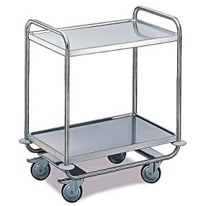 Tischwagen für Labor und Produktion, 2 Etagen, 800 x 500 mm Tischwagen für Labor und Produktion, 2 Etagen, 800 x 500 mm