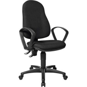 Topstar Bürostuhl Point 60, mit Armlehnen, Permanentkontaktmechanik, Muldensitz, schwarz Topstar Bürostuhl Point 60, mit Armlehnen, Permanentkontaktmechanik, Muldensitz, schwarz