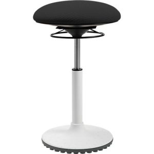Topstar Sitz-/Stehhocker BBT-Coach, Standfuß aus thermoplastischem Polyurethan (TPU), Sitzhöhe 520-720 mm, schwarz/weiß