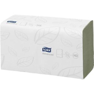 Tork® Papierhandtücher Advanced 290179, Zick-Zack-Falzung, 2-lagig, Einzeltuchentnahme, 15 Pack á 250 Stück (3750 Blatt), grün Tork® Papierhandtücher Advanced 290179, Zick-Zack-Falzung, 2-lagig, Einzeltuchentnahme, 15 Pack á 250 Stück (3750 Blatt), grün