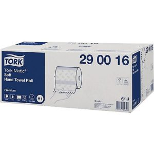 Tork® Rollenhandtuch Premium 290016, 2-lagig, Rollenhandtuch System H1, L 100 m x B 210 mm, 6 Rollen á 100 m, Papier, weiß
