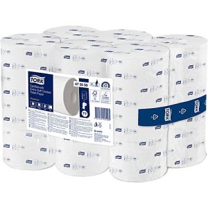 Tork® Toilettenpapier 472650 OptiServe®, 3-lagig, extra weich, perforiert, hüllenlos, 18 Rollen á 550 Blatt, weiß