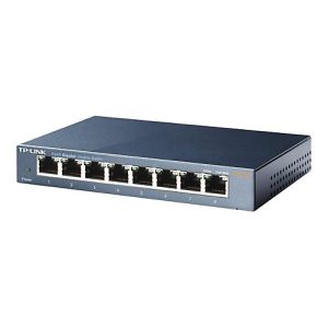 TP-Link TL-SG108 8-port Metal Gigabit Switch – Switch – 8 Anschlüsse – unmanaged