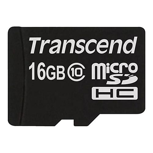 Transcend - Flash-Speicherkarte - 16 GB - Class 10 - microSDHC