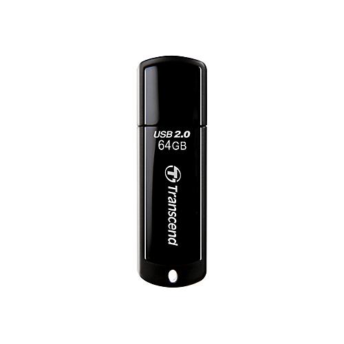 Transcend JetFlash 350 - USB-Flash-Laufwerk - 64 GB - USB 2.0 - Schwarz
