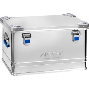 Transportbox Alutec INDUSTRY 60, Aluminium, 60 l, L 350 x B 245 x H 315 mm, mit Stapelecken, stabiler Deckel