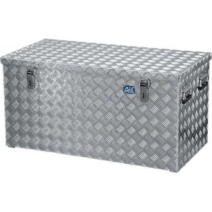 Transportkiste, Aluminium-Riffelblech mit Gasdruckdämpfer, 250 l