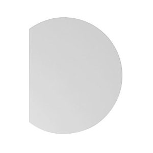 Trapezplatte JENA, 1-Fuß, B 1200 x T 1200 x H 720 mm, Gestell alusilber, lichtgrau