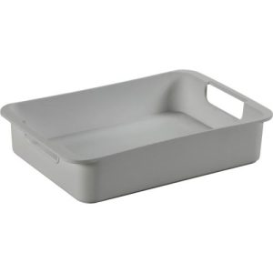 Tray Sunware®, Größe M, für Sigma Home Box mit Volumen 24 l & 32l, L 340 x B 221 x H 68 mm, Recycling-Polypropylen, hellgrau