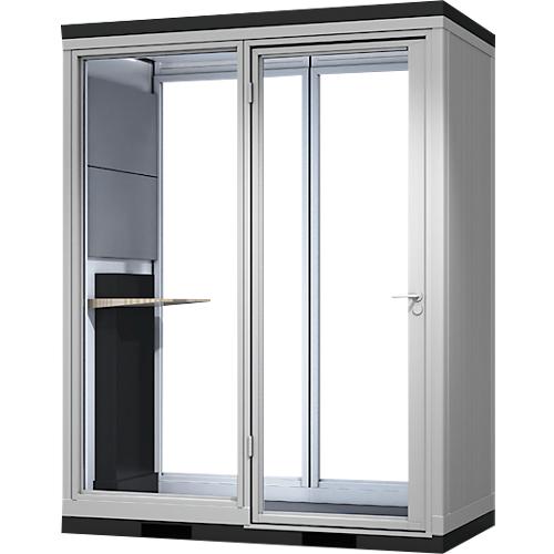 TRENDLINE CoWoCube 2 'Der Variable', B 2194 mm x L 1148 mm x H 2832 mm, Schallschutzpaket, 1x Steckdose