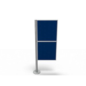 Trennwand Silent Office, 2 Elemente, H 1470 mm, blau
