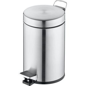 Tretabfalleimer aus Edelstahl, ø 230 x H 295 mm, 5 l