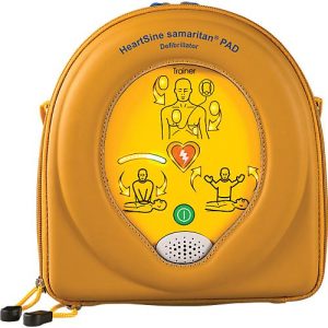 Übungs- und Trainingsdefibrillator-Set für HeartSine PAD500, 6 Szenarien, Tasche, 2 Paar Ersatzelektroden, Ladegerät Übungs- und Trainingsdefibrillator-Set für HeartSine PAD500, 6 Szenarien, Tasche, 2 Paar Ersatzelektroden, Ladegerät
